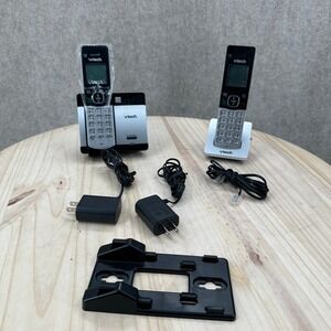 NWOB VTech Cordless Phone System Unisex OS Silver CS5119-2 DECT 6.0 2 Handsets